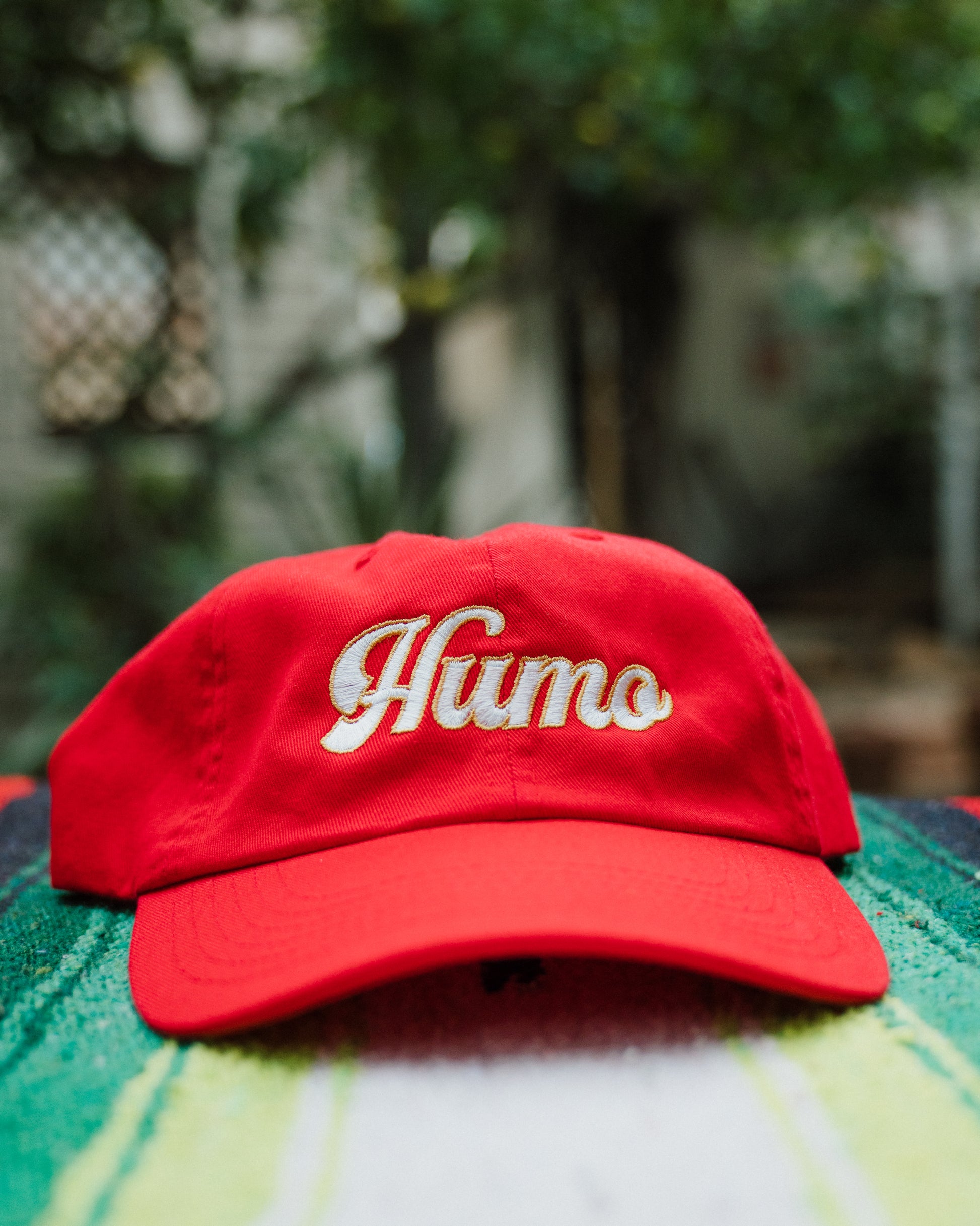 humo-red-dad-hat-close-up